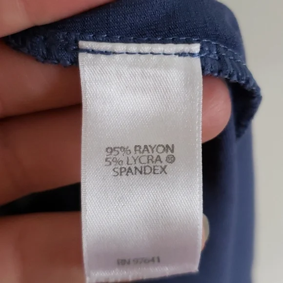 J Jill weaver collection, blue long sleeve dress, flowy, soft, crew neck. Sz M - Picture 6 of 7